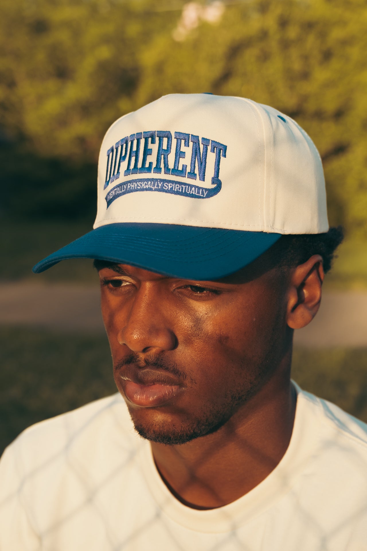 Blue/Creme - Baseball Cap