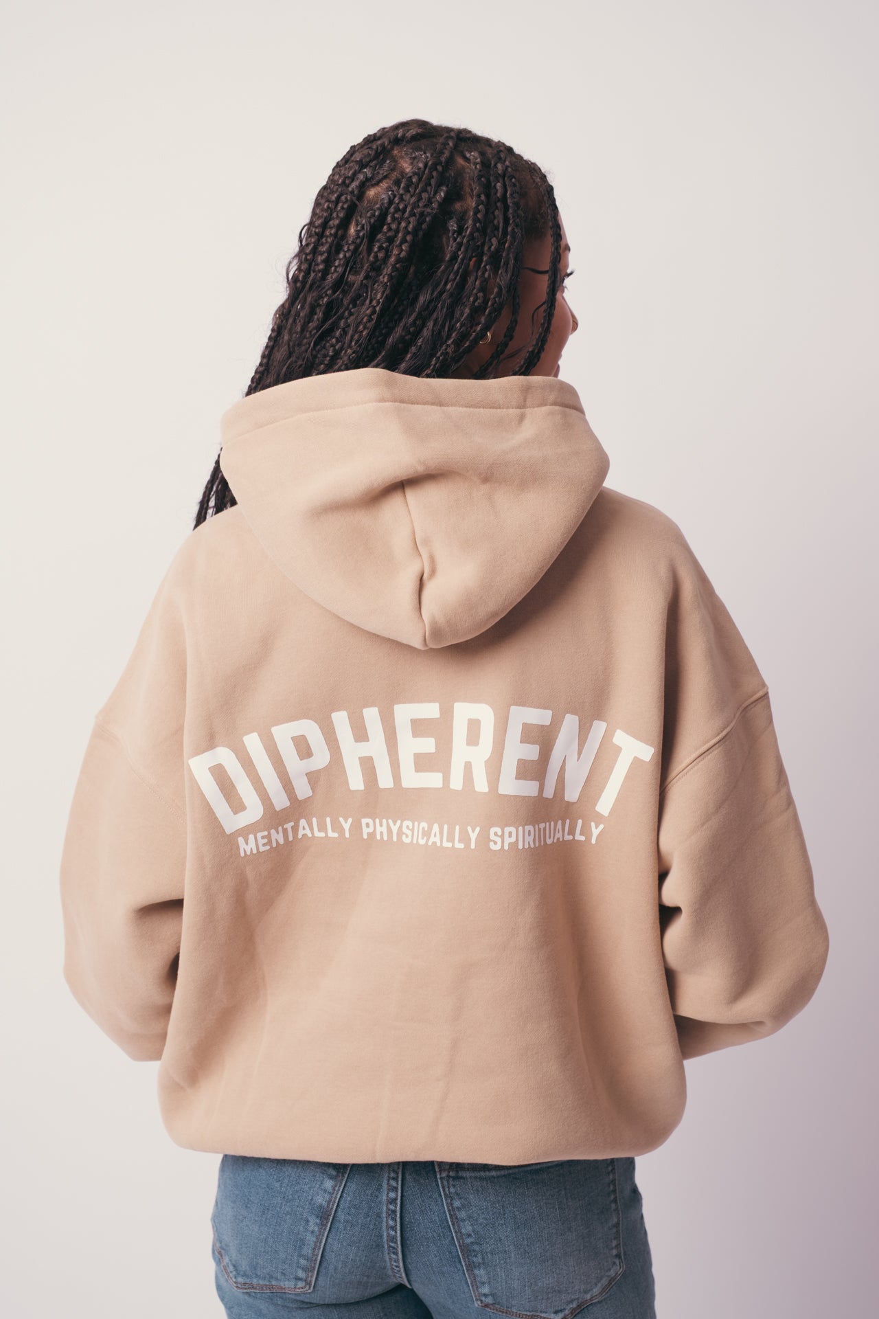 DIPHERENT "Big Cozy" Hoodie - Tan