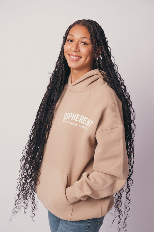 DIPHERENT "Big Cozy" Hoodie - Tan