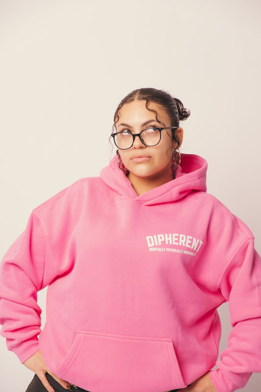 DIPHERENT "Big Cozy" Hoodie - Rose Pink