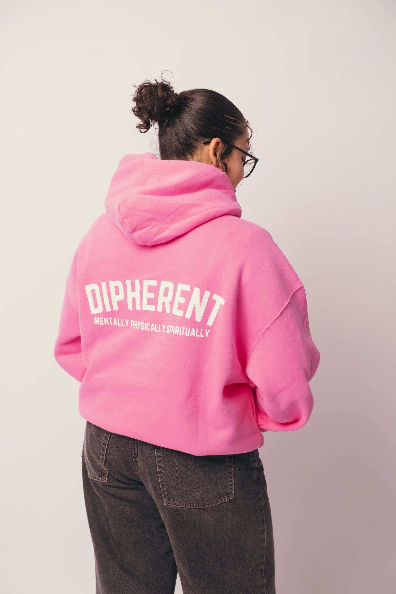 DIPHERENT "Big Cozy" Hoodie - Rose Pink
