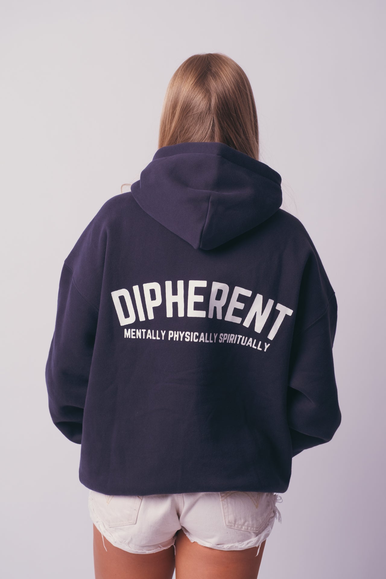 DIPHERENT "Big Cozy" Hoodie - Navii Blue