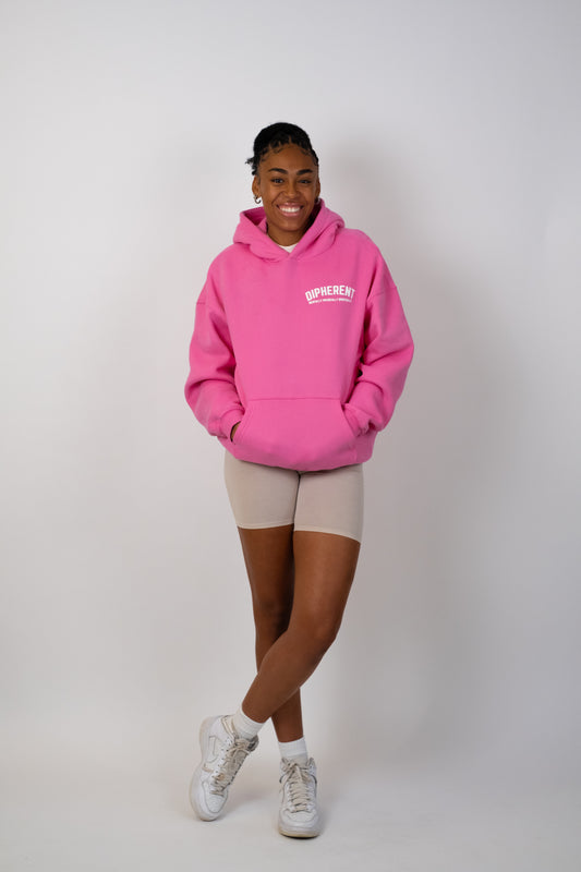 DIPHERENT "Big Cozy" Hoodie - Rose Pink