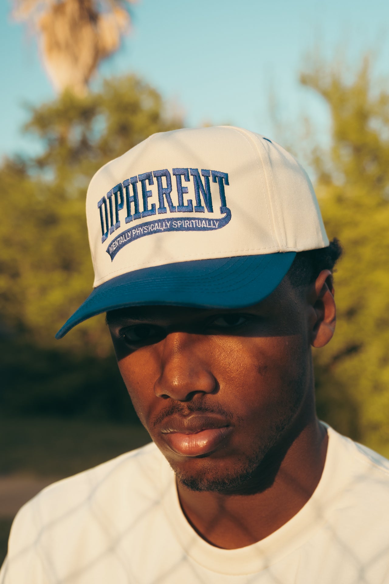 Blue/Creme - Baseball Cap